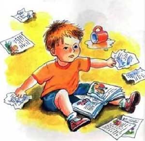 Почему он рвет книжки?