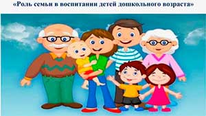 Роль семьи в развитии ребенка дошкольного возраста